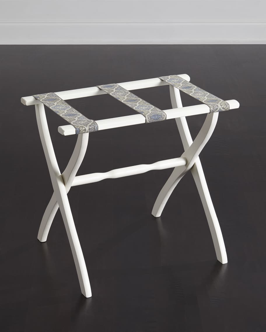 Image 1 of 3: Luggage Rack with Versailles Detailing, Gray