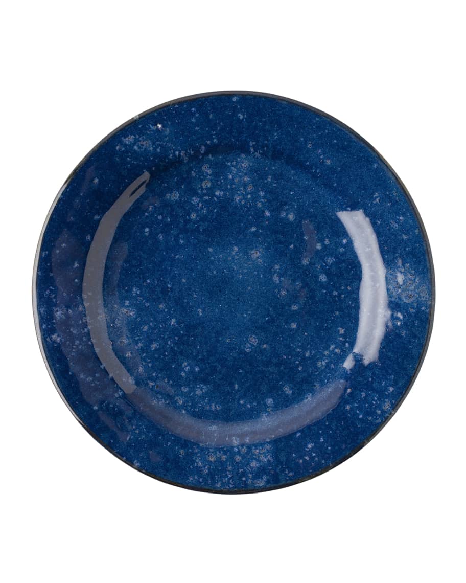 Image 1 of 1: Puro Dappled Cobalt Dinner Plate