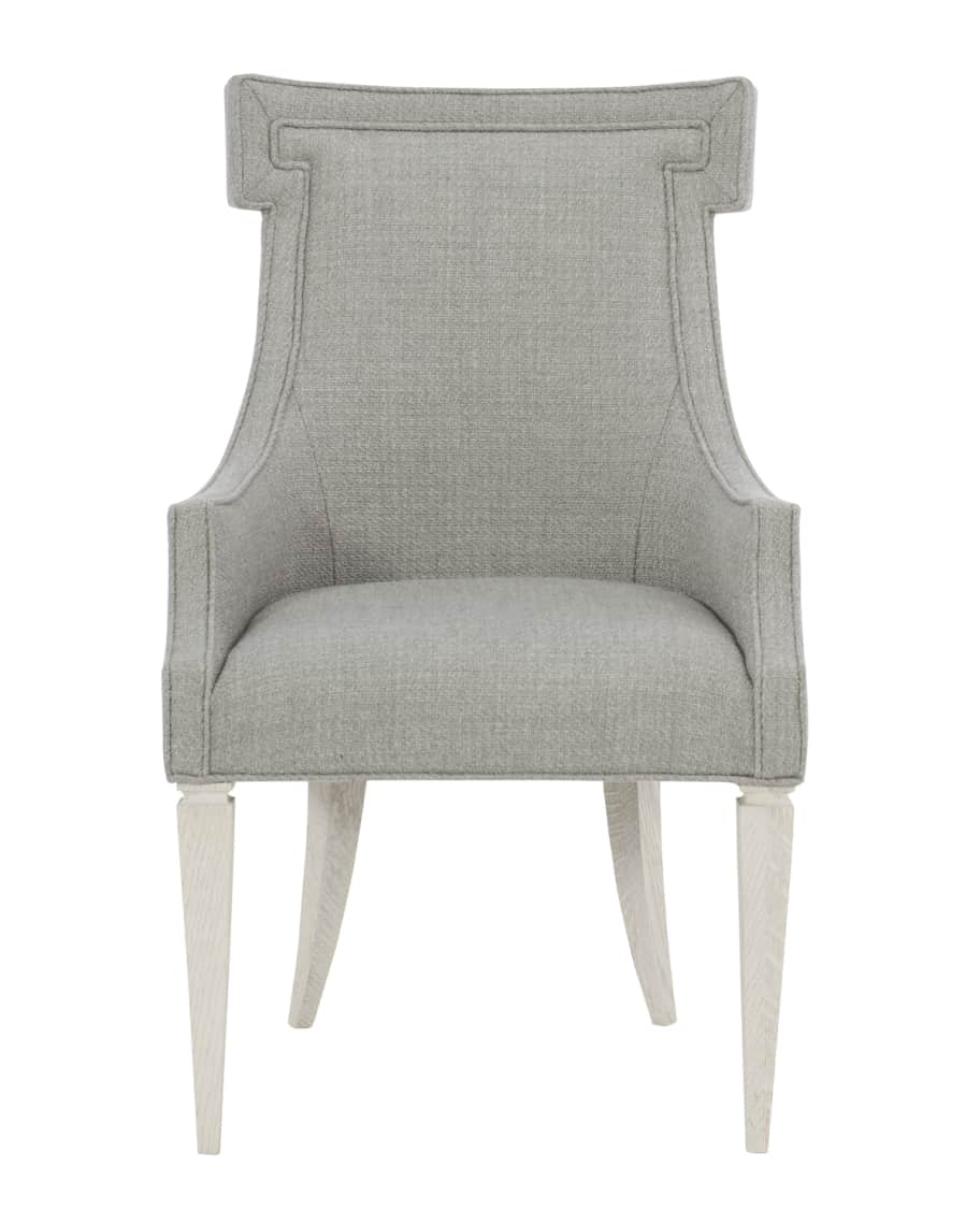 Image 1 of 2: Damonica Upholstered Dinning Arm Chair