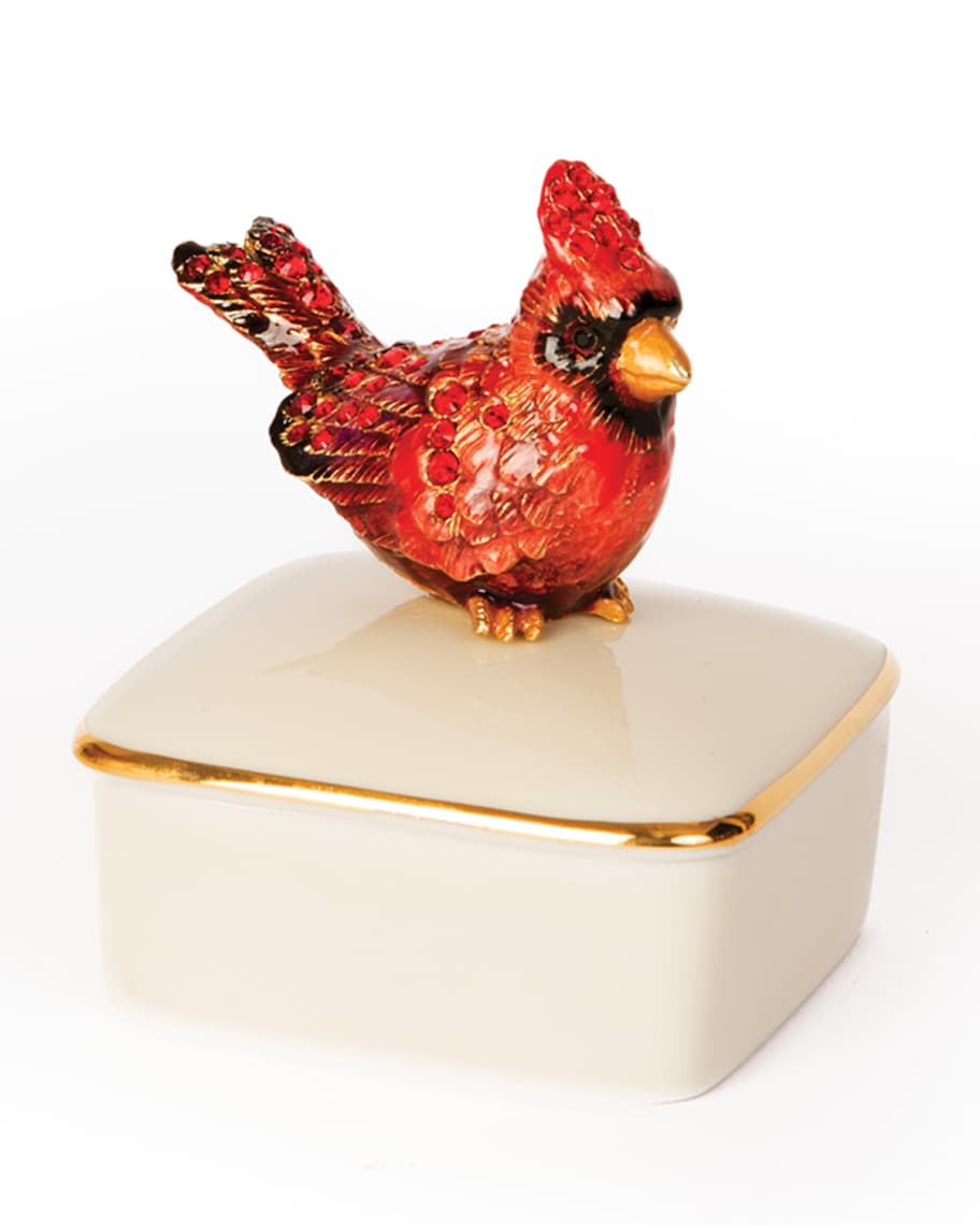 Image 1 of 1: Cardinal Porcelain Box