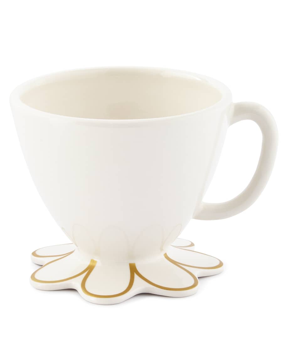 Image 1 of 1: Scallop Mugs, Set of 4