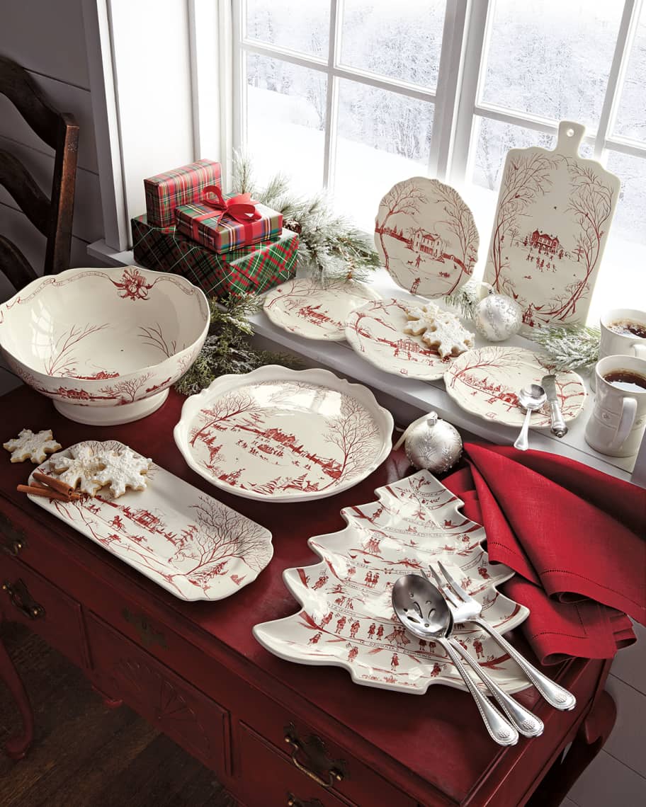 Image 2 of 2: Ruby Winter Frolic Party Plates, Set of 4