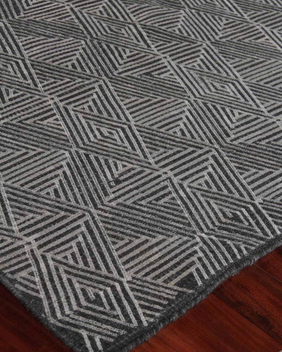 Image 2 of 4: Quinton Flat-Weave Rug, 12" x 15"