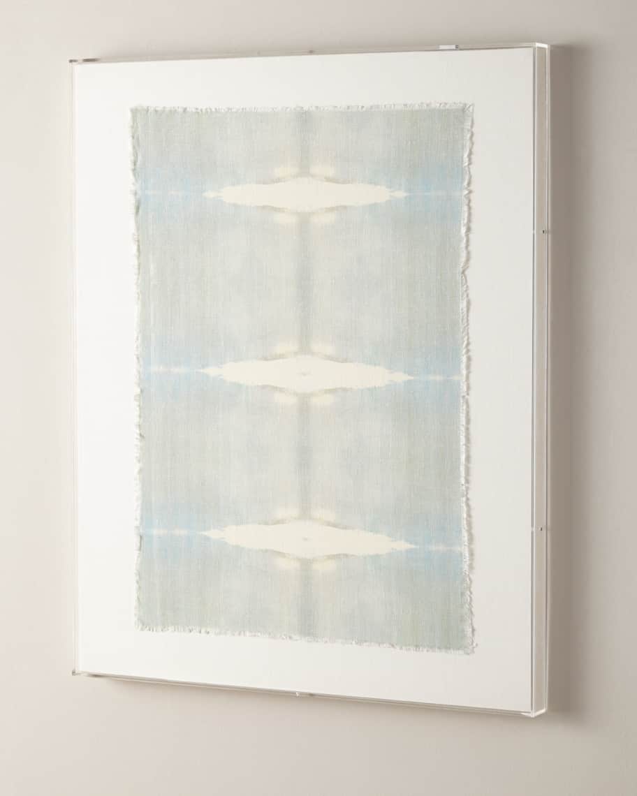 Image 3 of 3: "Refuge" by Carol Benson Cobb Acrylic Box Framed Original Hand-Painted Linen Wall Art