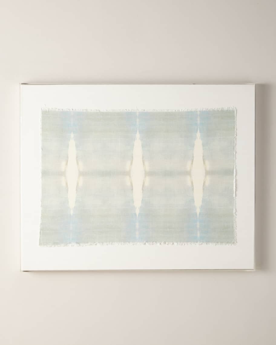 Image 1 of 3: "Refuge" by Carol Benson Cobb Acrylic Box Framed Original Hand-Painted Linen Wall Art