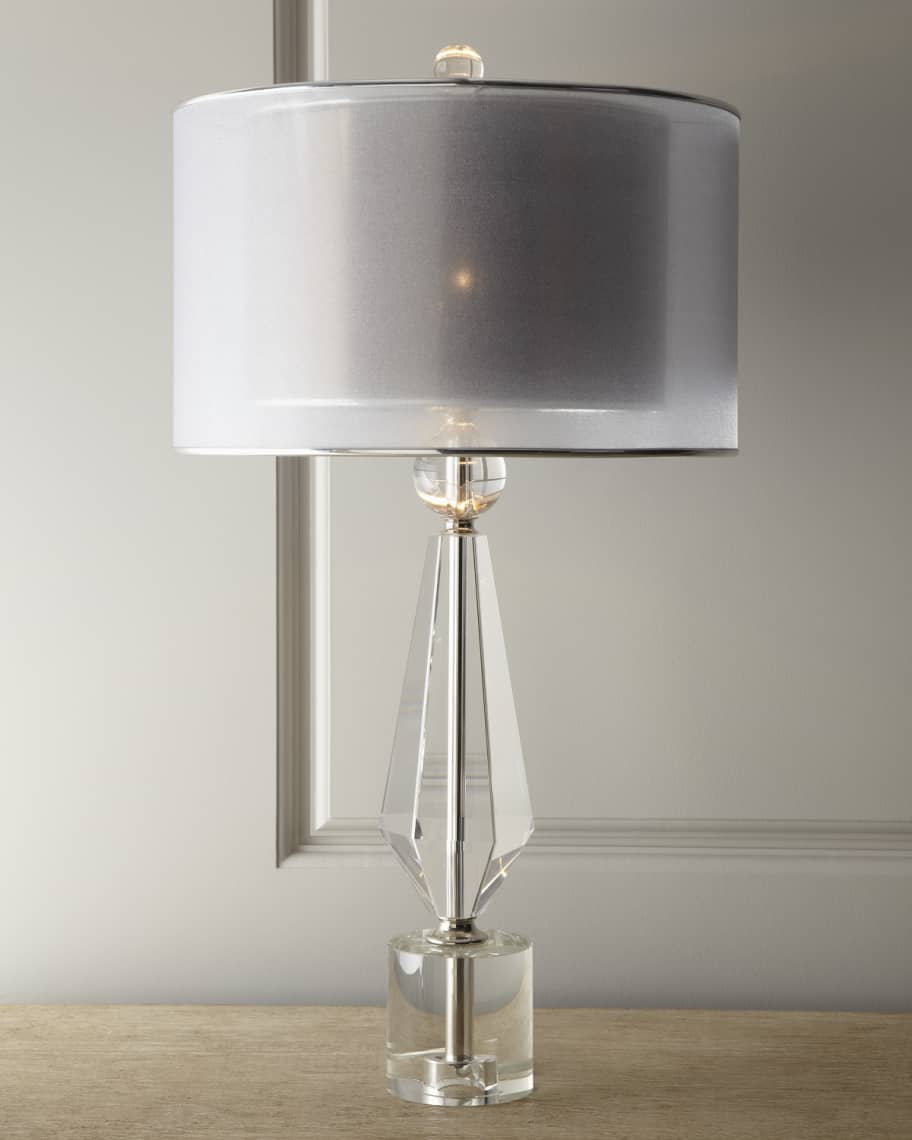 Image 1 of 4: Double Shade Crystal Lamp