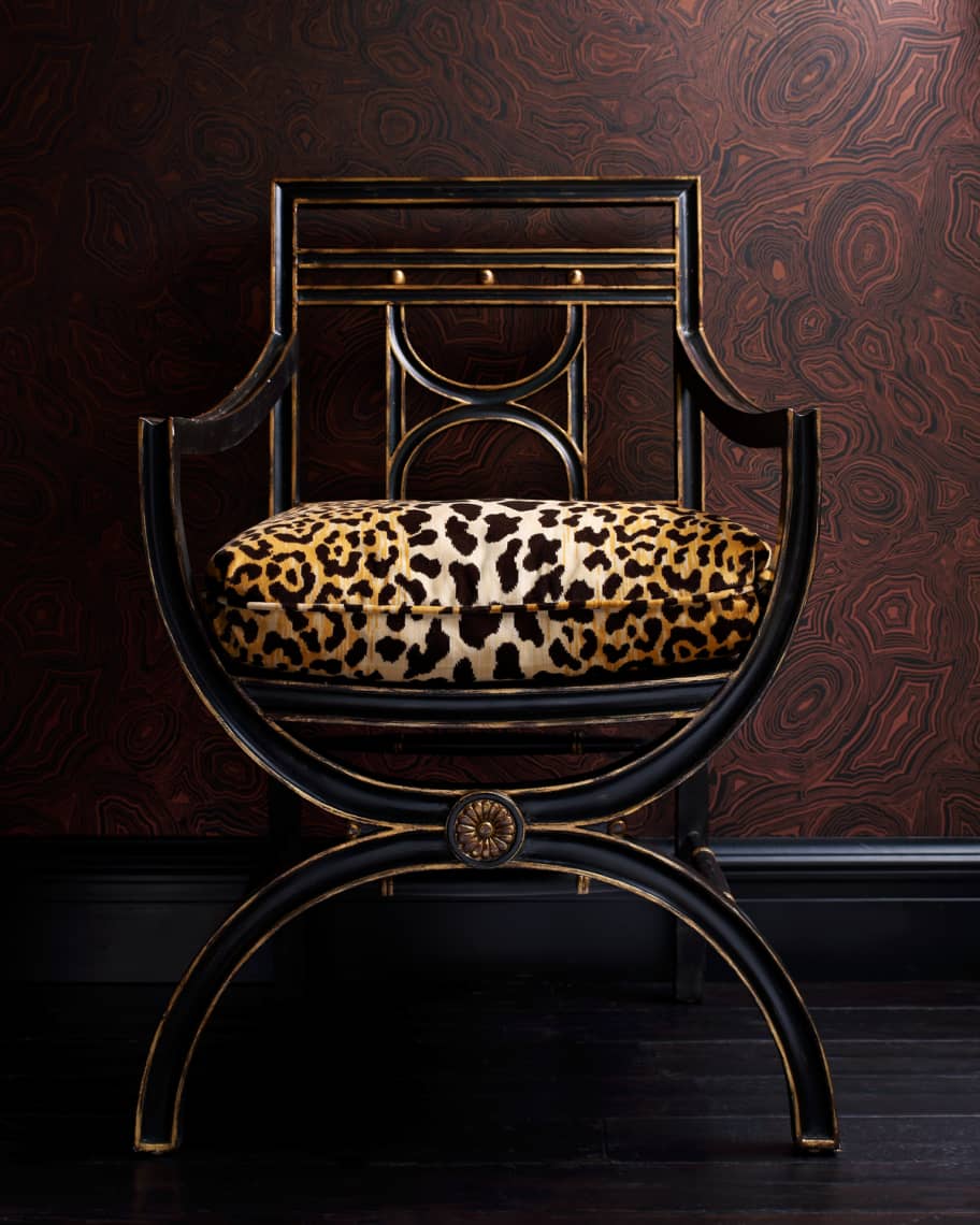 Image 2 of 3: "Cheetah" Roman Chair