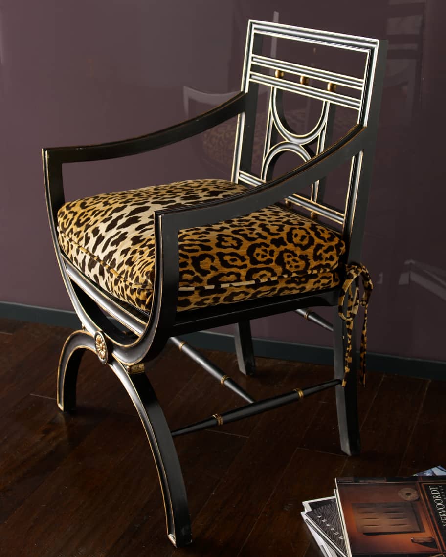 Image 1 of 3: "Cheetah" Roman Chair