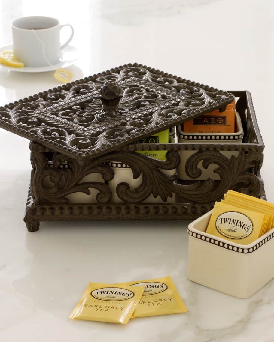 Image 1 of 3: Five-Section Divided Tea Box