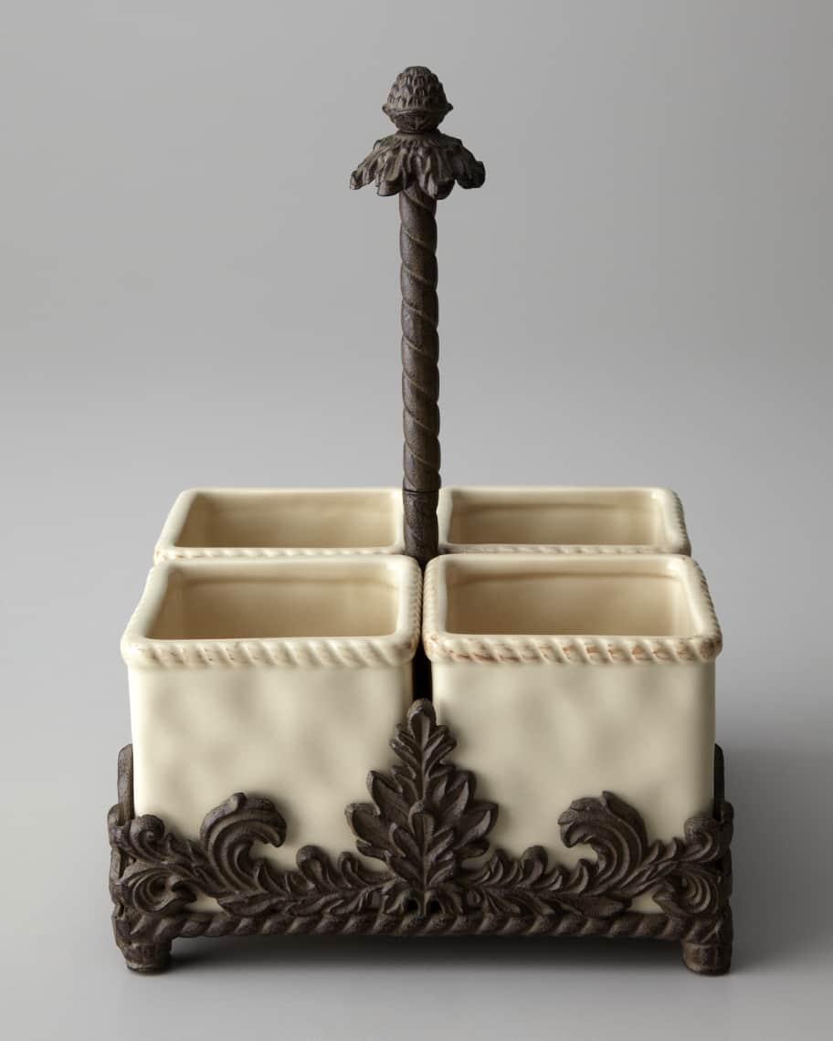 Image 1 of 1: Ceramic Flatware Caddy