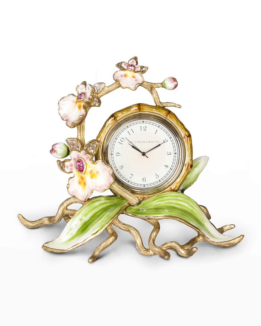 Image 1 of 3: Orchid Clock