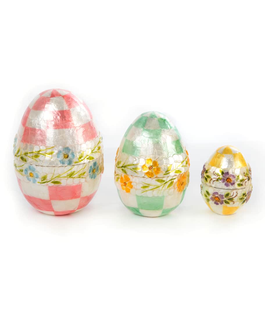 Image 3 of 4: Pastel Floral Nesting Eggs