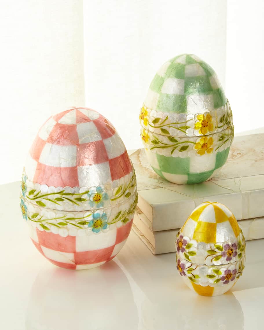 Image 1 of 4: Pastel Floral Nesting Eggs