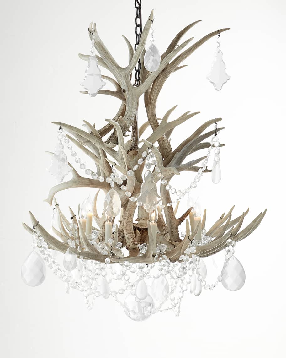 Image 1 of 2: Stag Chandelier By Ralph Lauren Home