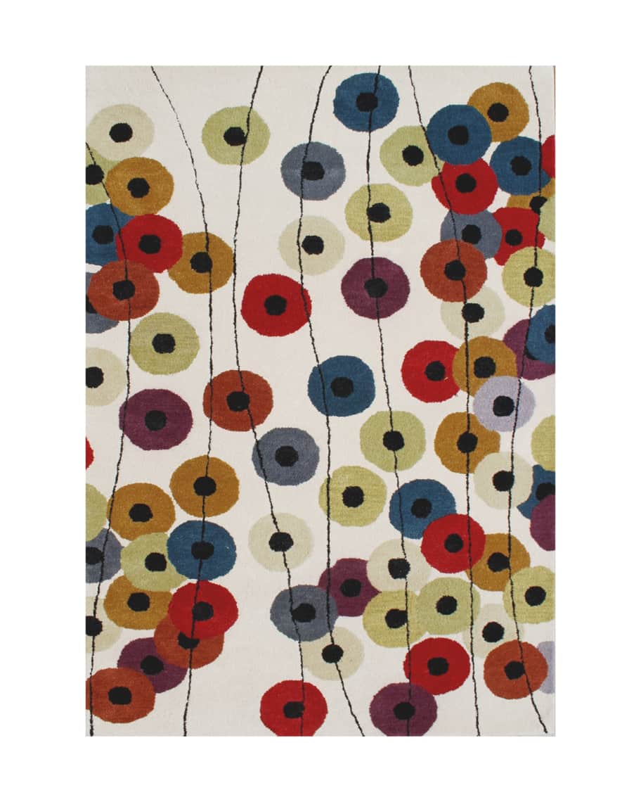 Image 1 of 1: Button Cluster Rug, 8' x 10'