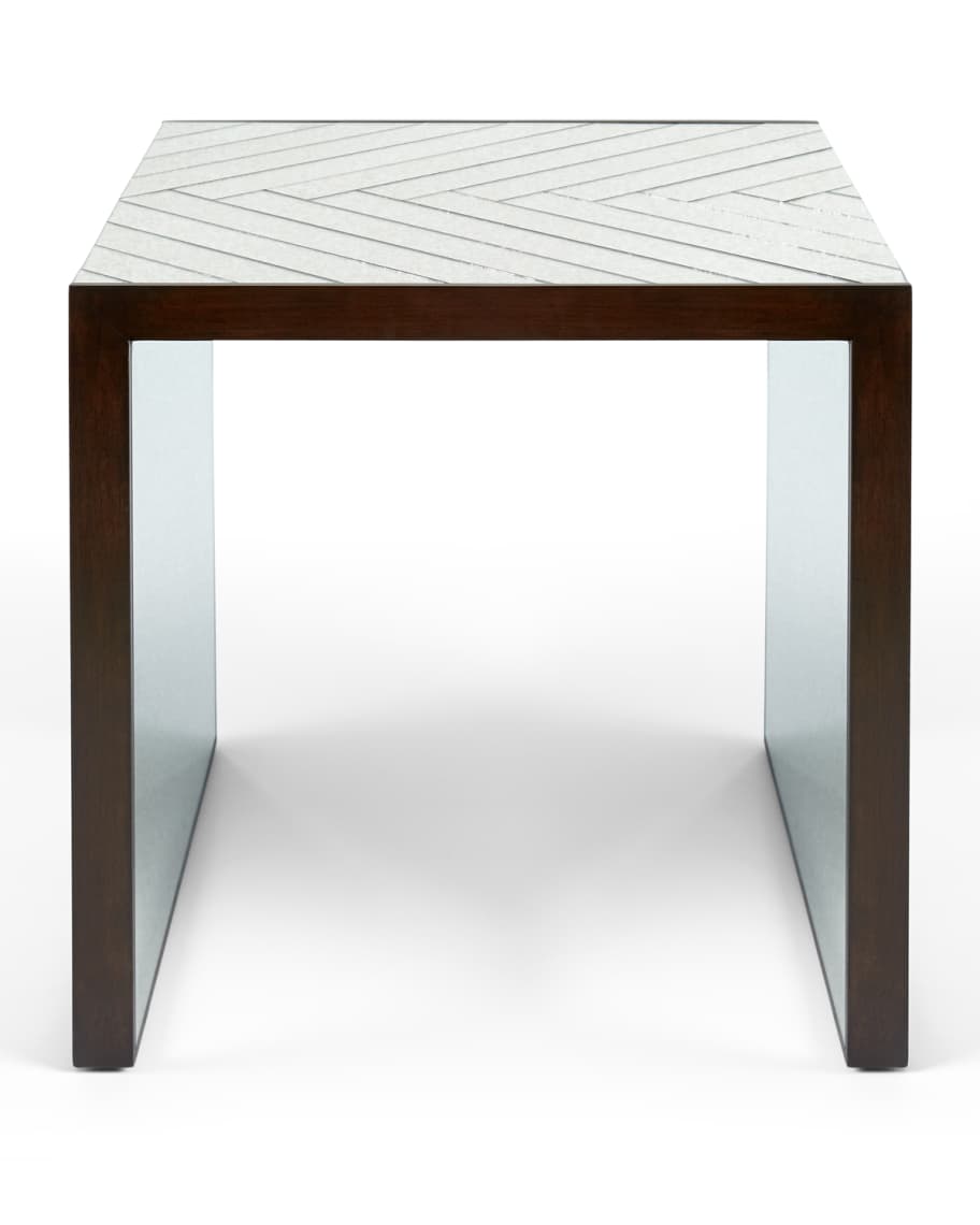 Image 3 of 3: Megan Mirrored End Table