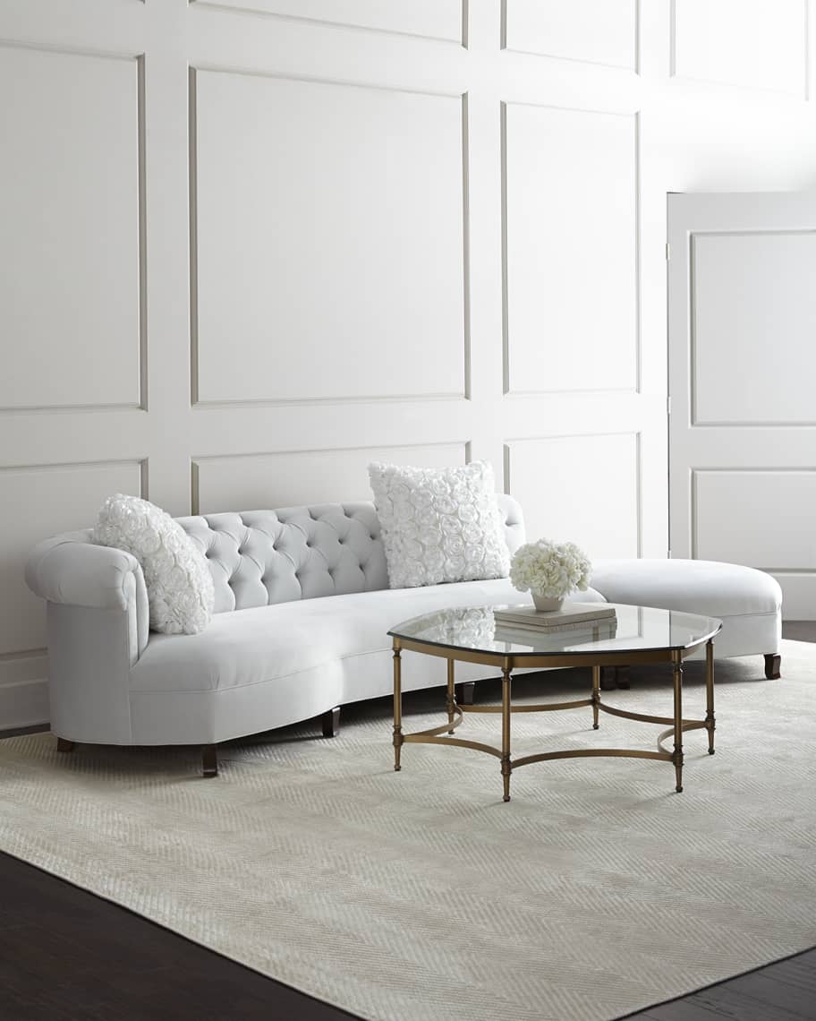 Image 2 of 4: Evelyn Sectional Sofa 140"