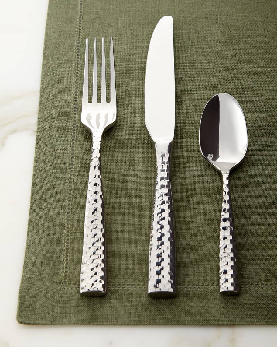 Image 1 of 2: 20-Piece Lucca Faceted Flatware Service
