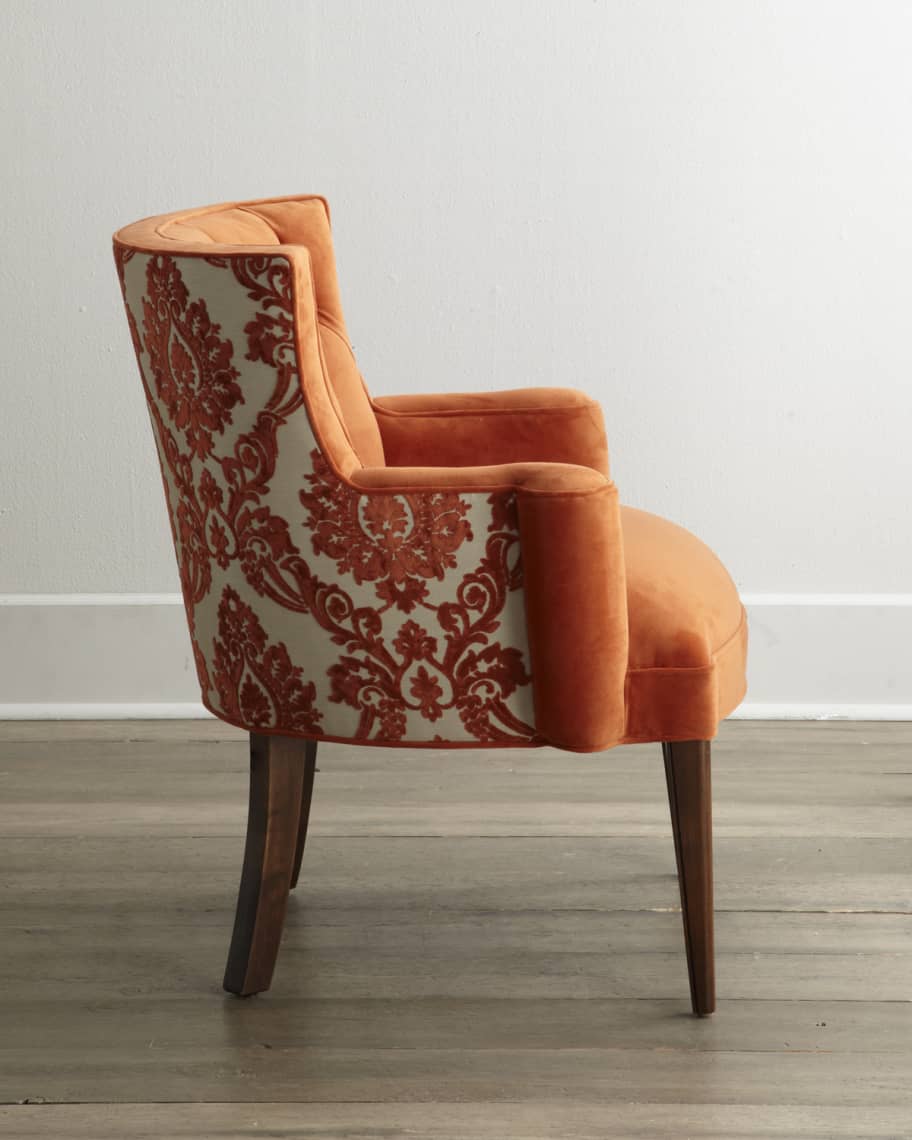Image 3 of 5: Bright Tiffany Damask Chair