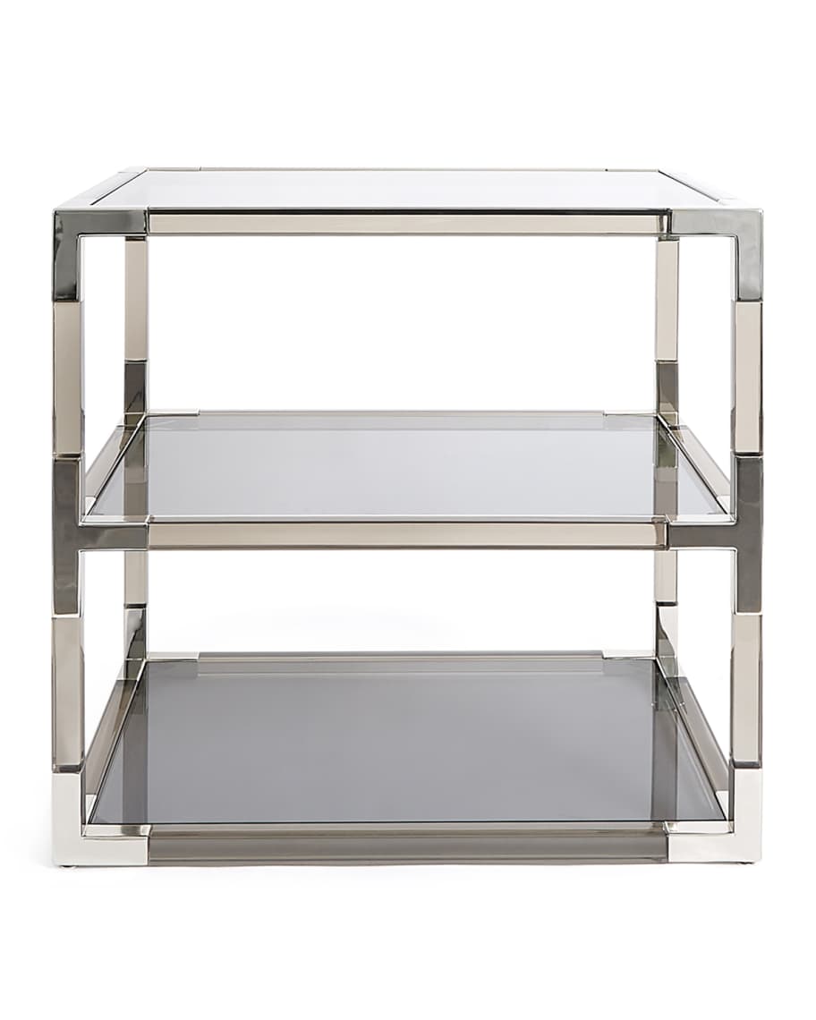 Image 2 of 2: Jacques Smoke Two-Tier Side Table