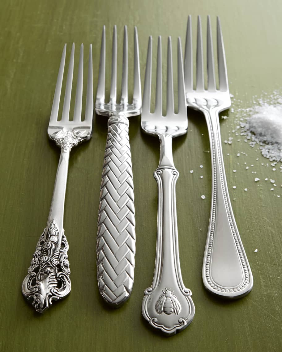 Image 3 of 5: 92-Piece 20th-Century Baroque Silver-Plated Flatware
