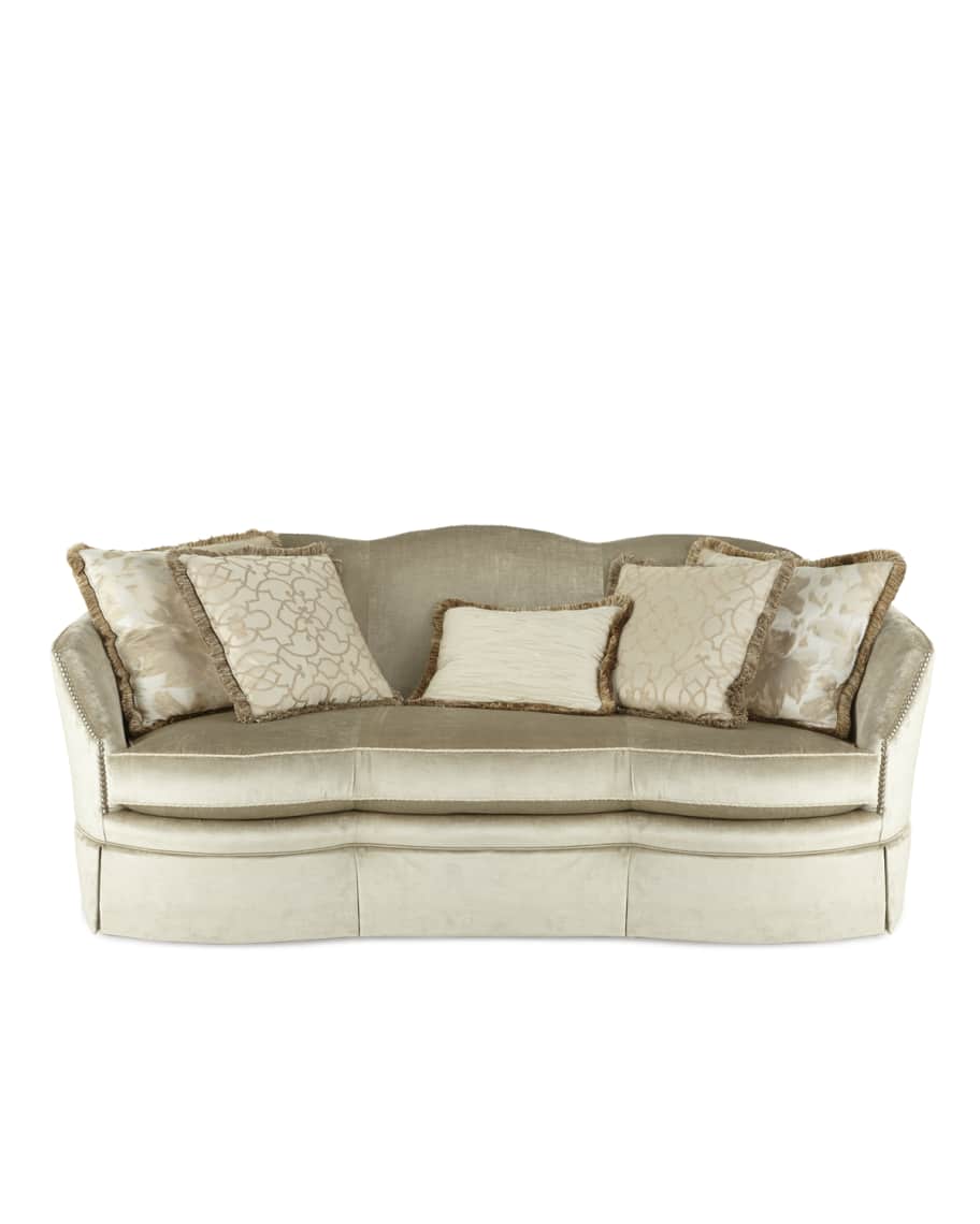 Image 3 of 3: Mona Velvet Sofa