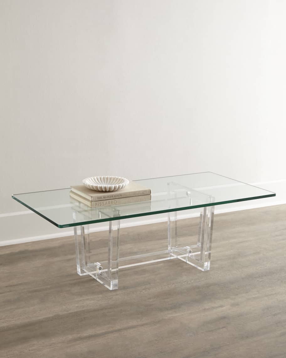Image 1 of 3: Aldon Acrylic Coffee Table