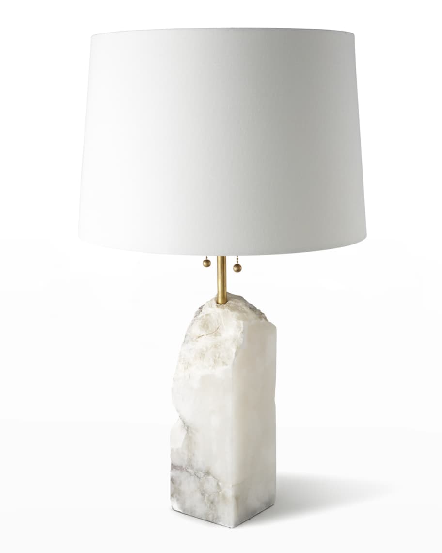 Image 2 of 2: Raw Alabaster Lamp