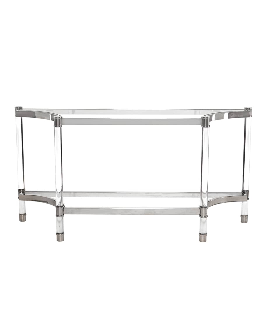 Image 2 of 3: Salon Stainless Steel Console Table