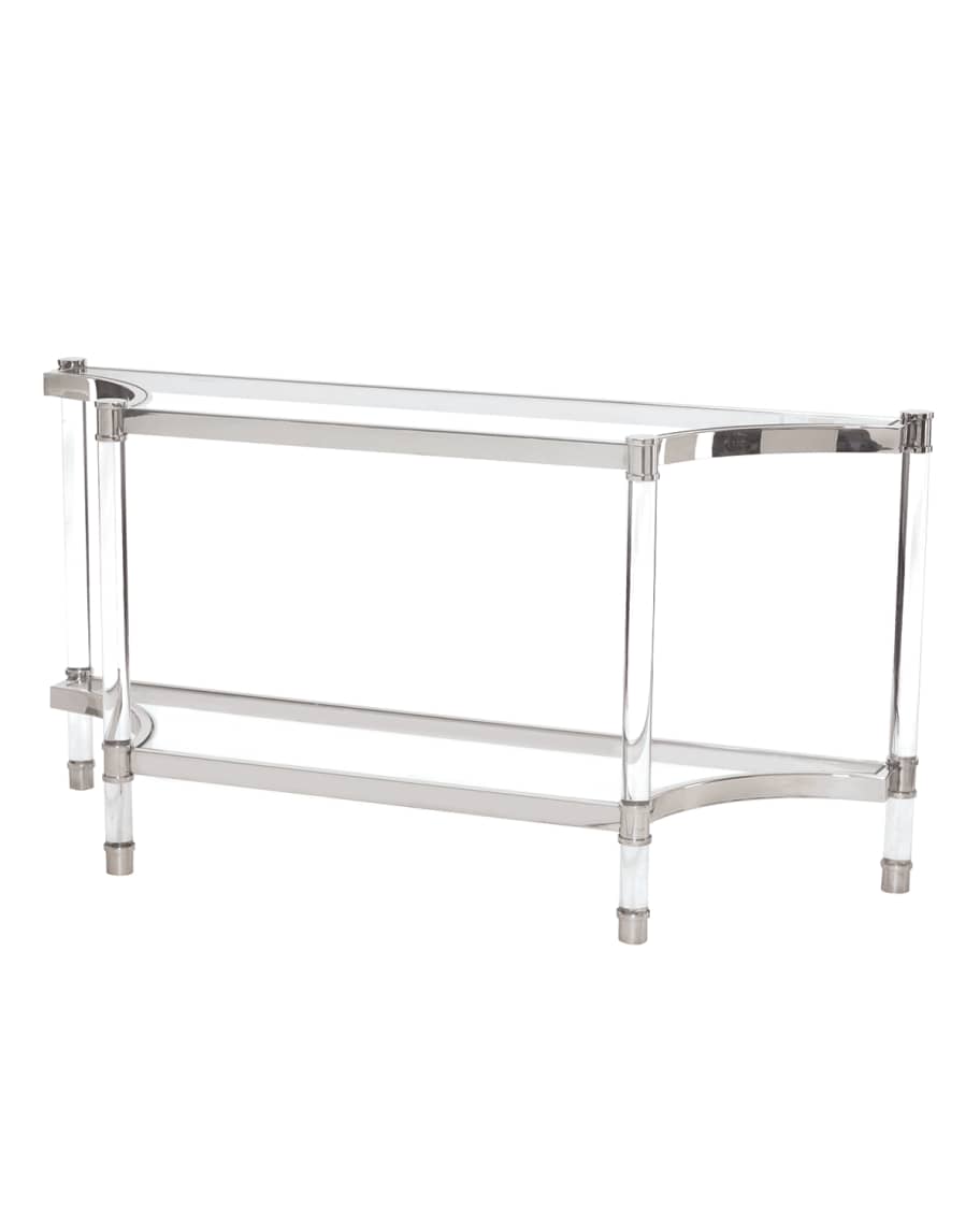 Image 3 of 3: Salon Stainless Steel Console Table