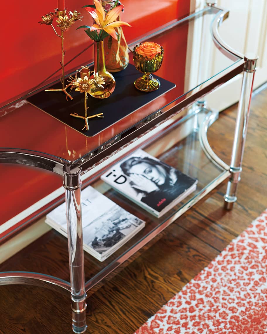 Image 1 of 3: Salon Stainless Steel Console Table