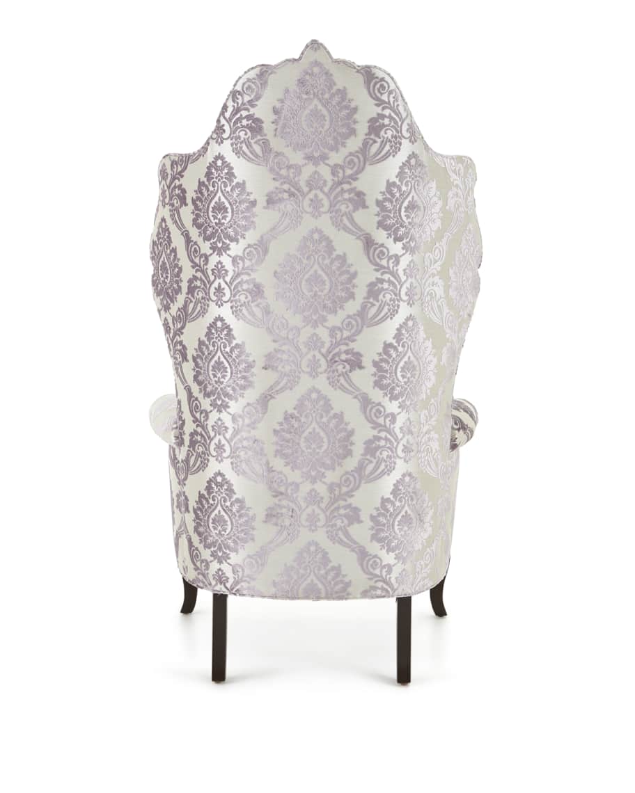 Image 3 of 5: Antoinette Lilac Tufted Chair