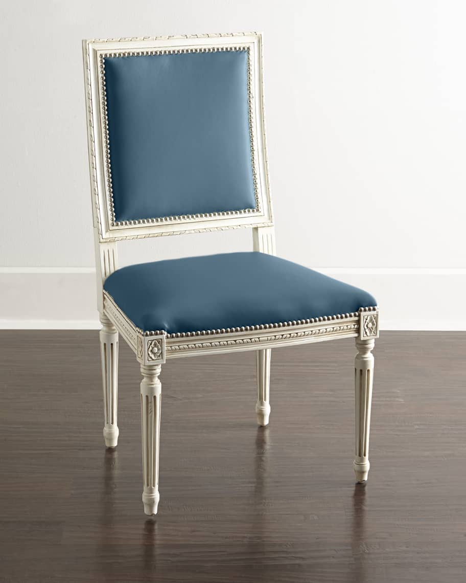 Image 1 of 1: Ingram Leather Dining Chair