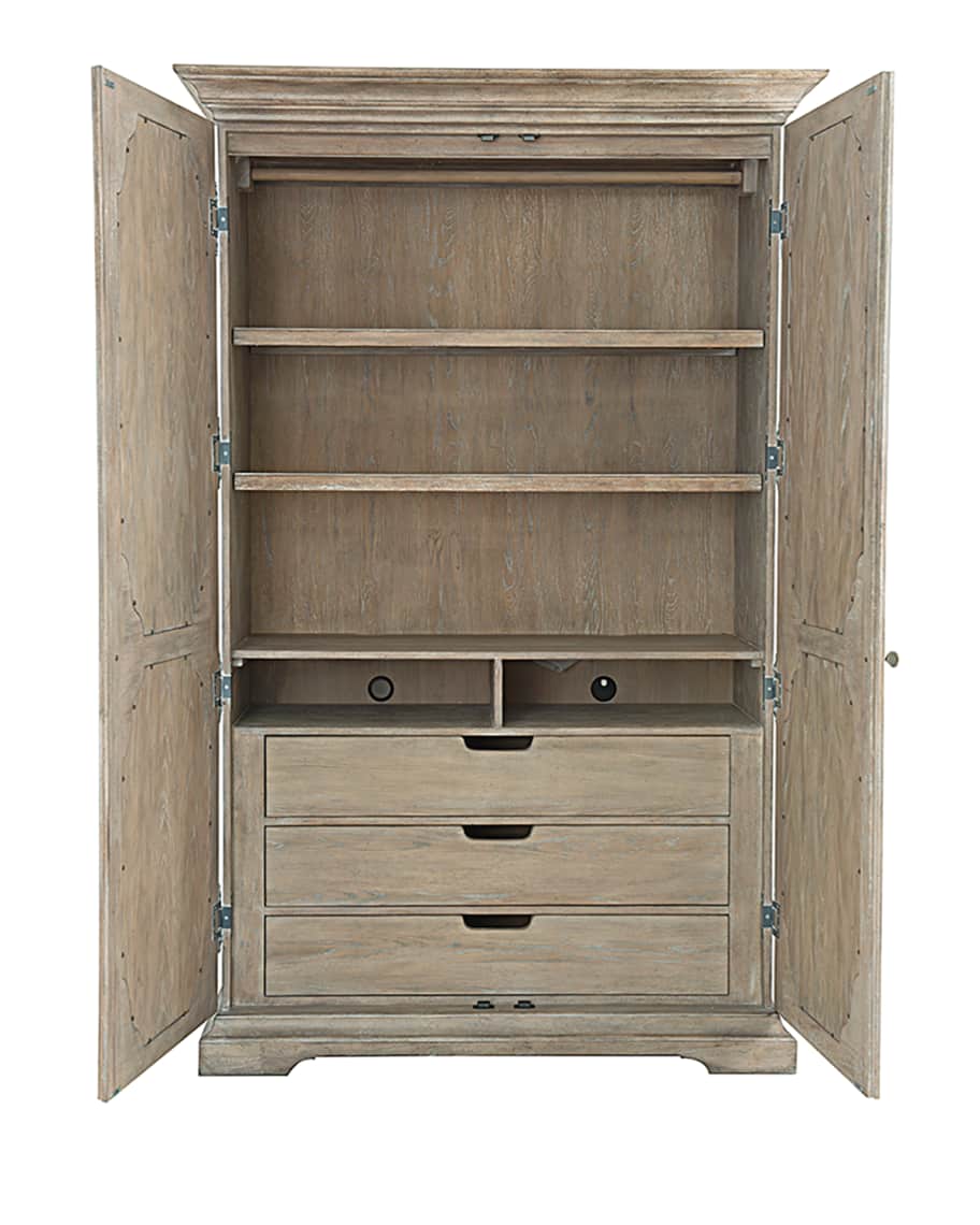 Image 2 of 3: Campania Mirrored Armoire