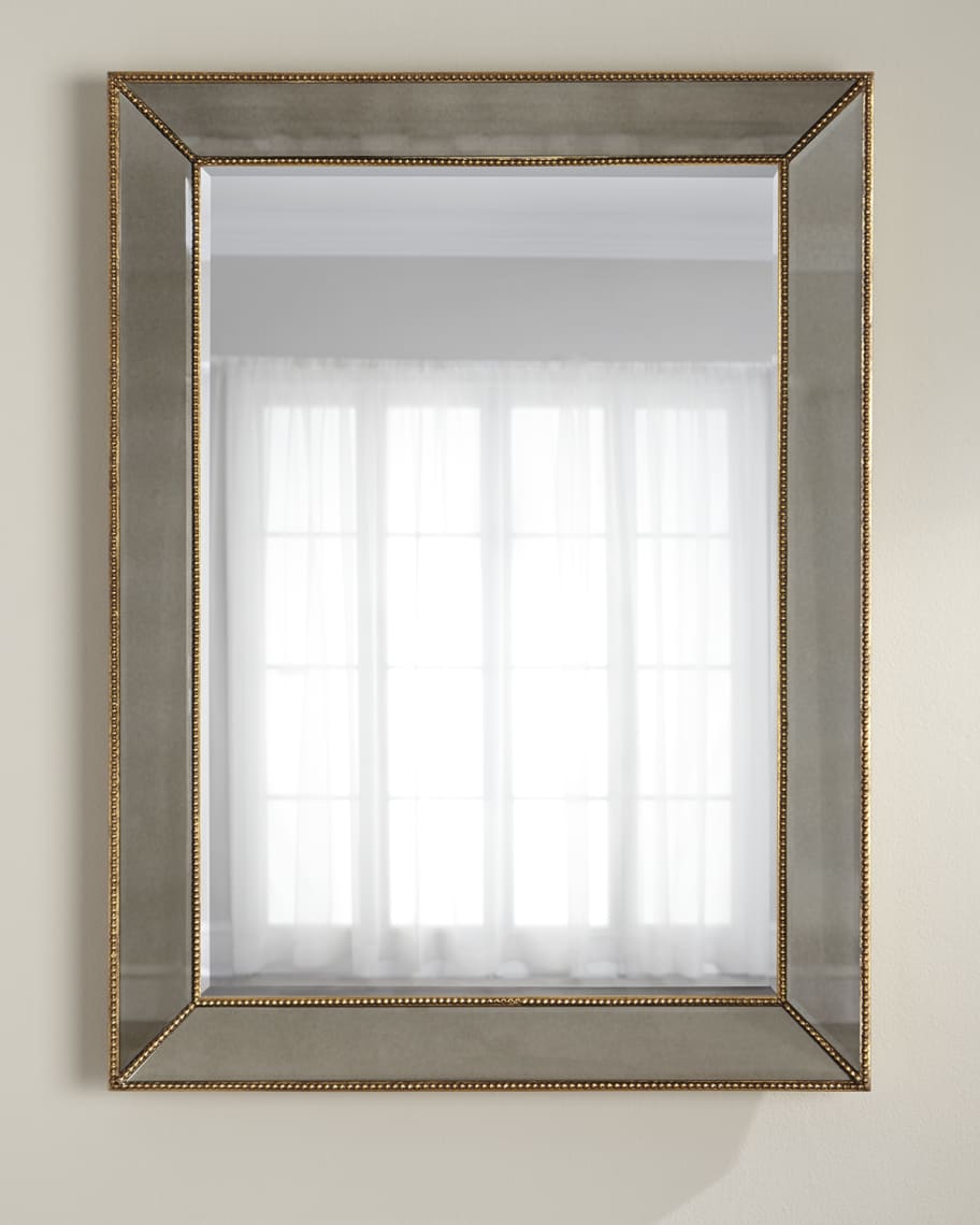 Image 1 of 2: Gold Beaded Mirror