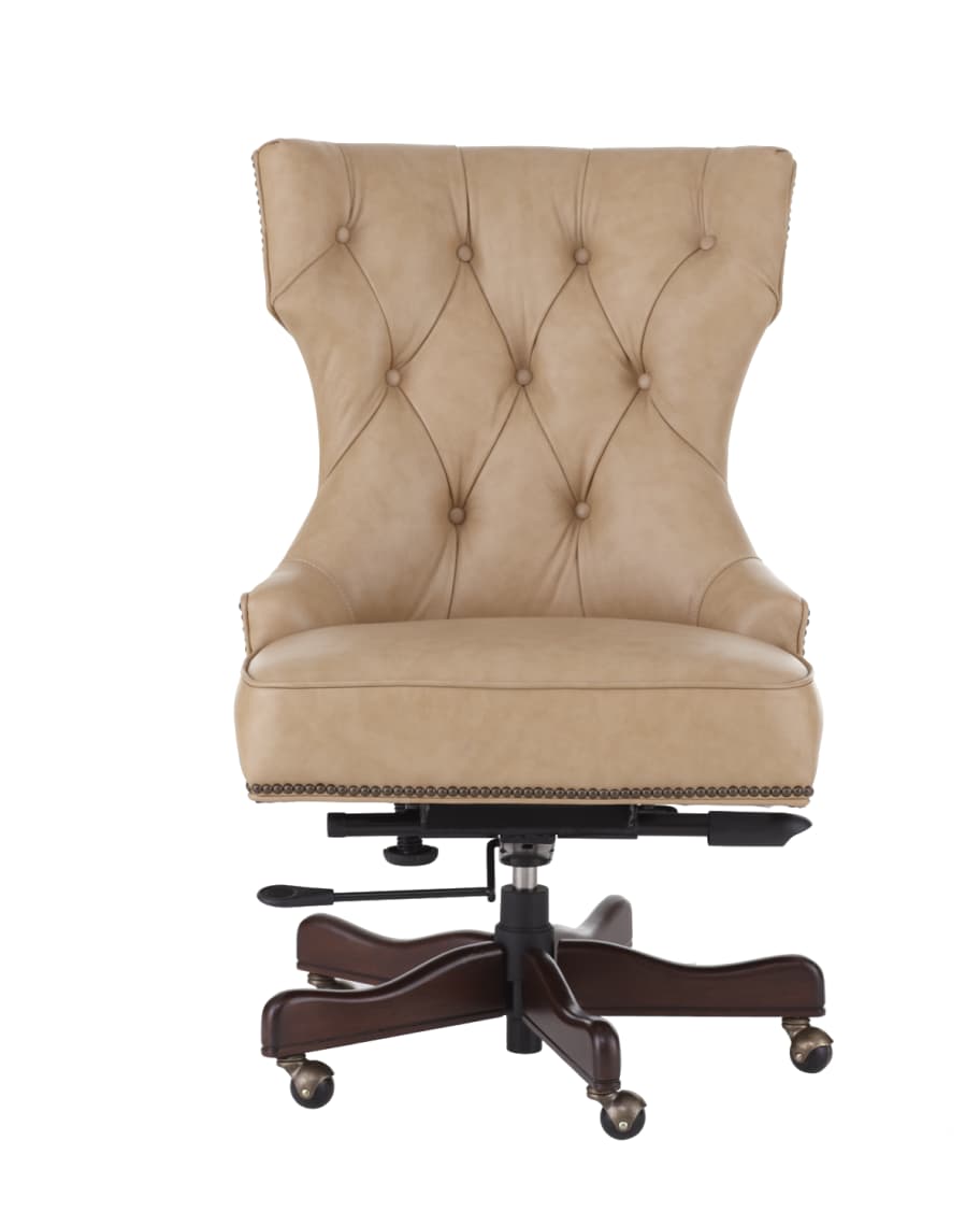 Image 2 of 2: Solomon Leather Office Chair