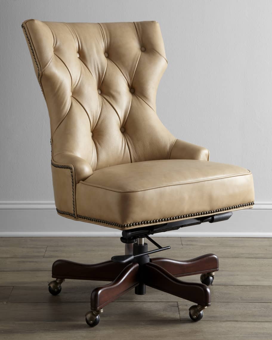 Image 1 of 2: Solomon Leather Office Chair