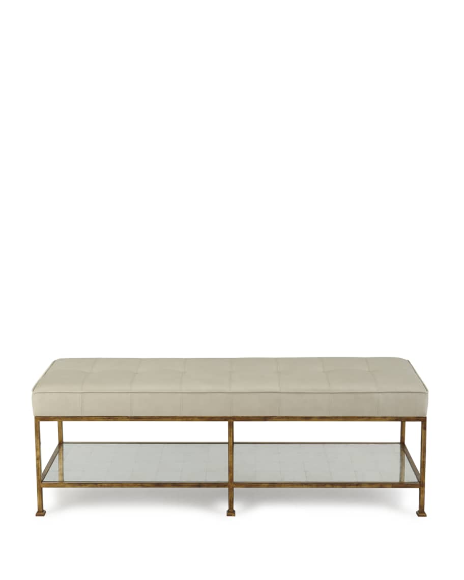 Image 2 of 2: Maxine Biscuit-Tufted Bench