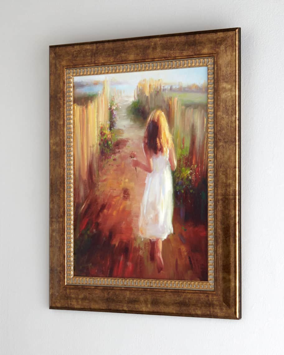 Image 3 of 3: "Summer Stroll" Giclee on Canvas Wall Art
