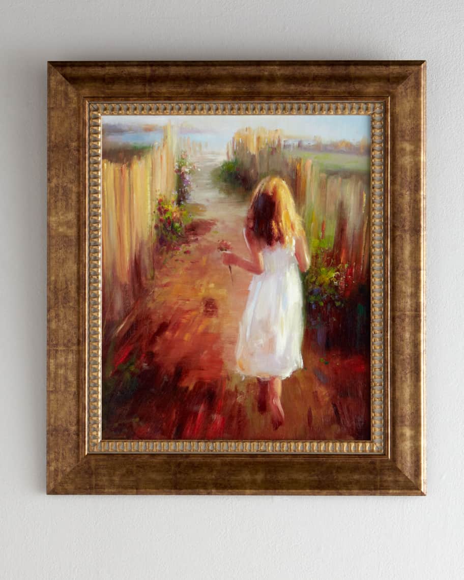 Image 1 of 3: "Summer Stroll" Giclee on Canvas Wall Art