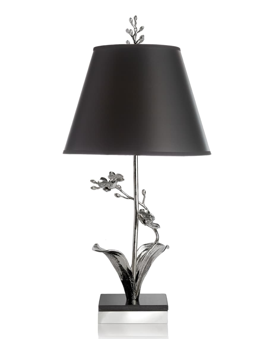 Image 1 of 2: White Orchid Table Lamp