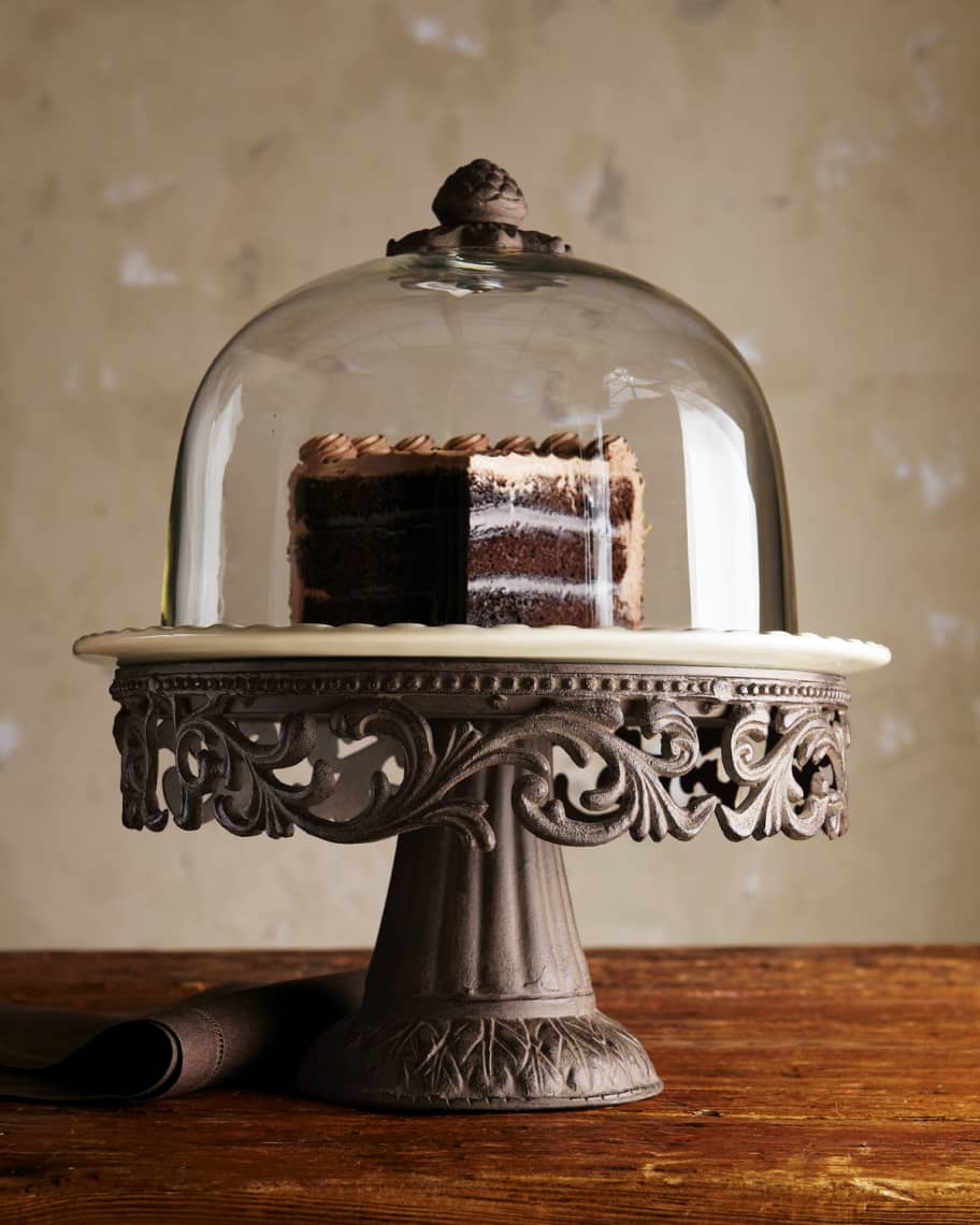 Image 1 of 2: Cake Dome & Pedestal