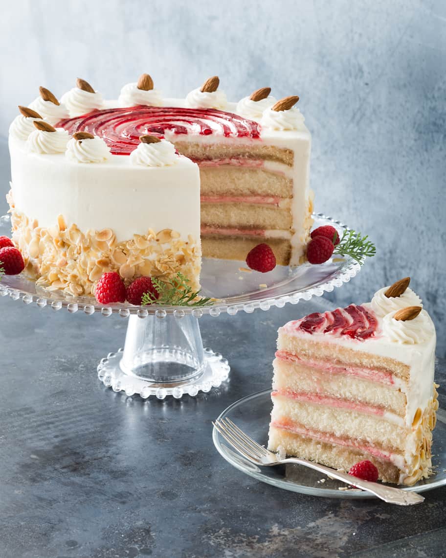 Image 1 of 1: Raspberry Petit Four Cake
