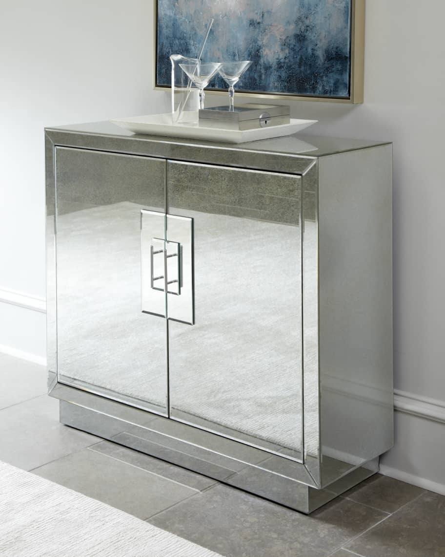 Image 1 of 2: Lily Mirrored Cabinet