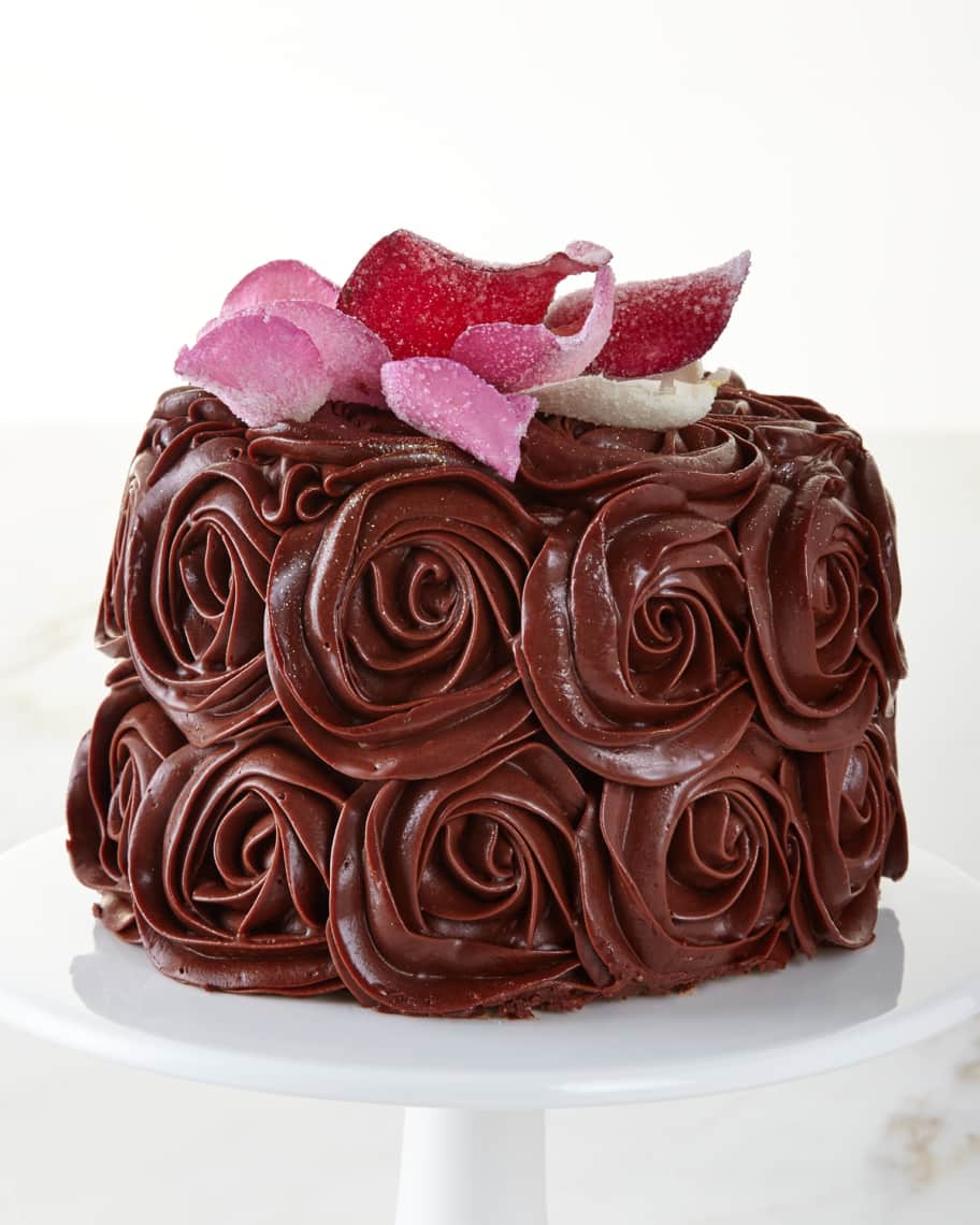 Image 1 of 4: Chocolate Rose Cake, For 8-10 People