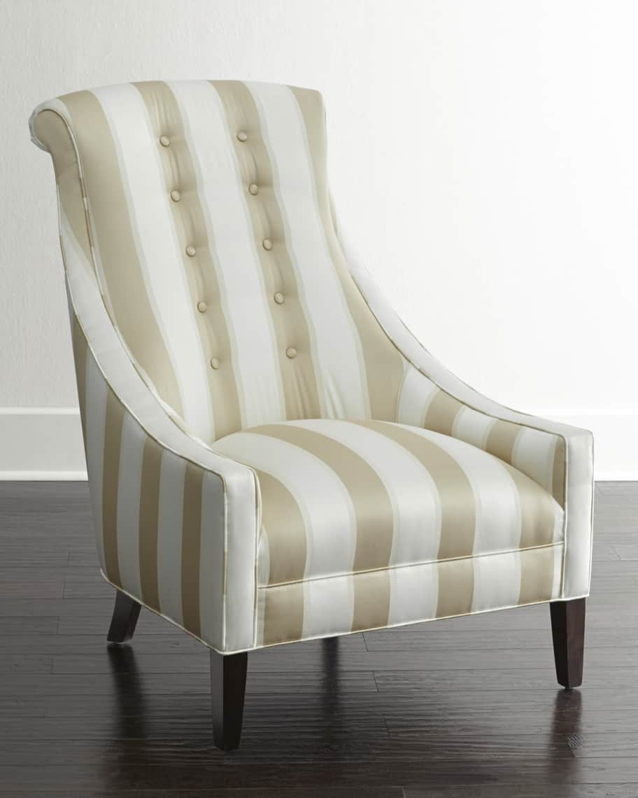 Image 1 of 3: Lindy Stripe Chair