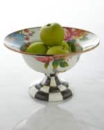 Image 1 of 2: MacKenzie-Childs Large Flower Market Compote