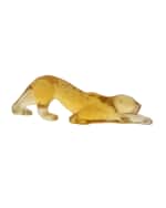 Image 1 of 3: Lalique Small Zelia Panther Sculpture