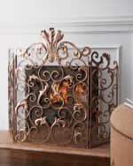 Image 2 of 4: Acanthus Fireplace Screen