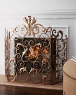 Image 1 of 4: Acanthus Fireplace Screen